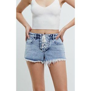 PacSun Lacey Lace Up Denim Festival Short